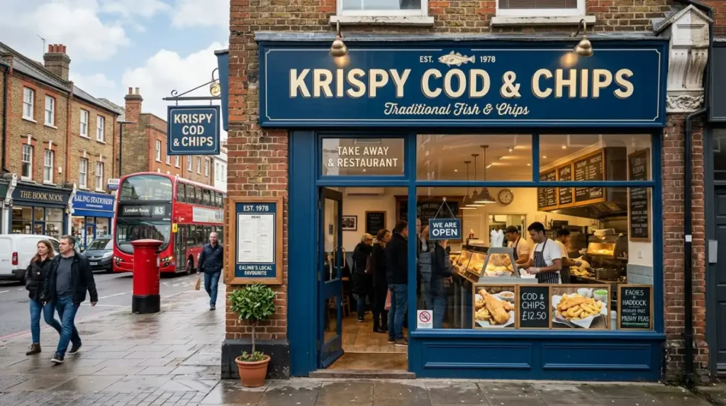 KRISPY COD & CHIPS: A Local Favourite for Traditional Fish & Chips in Ealing
