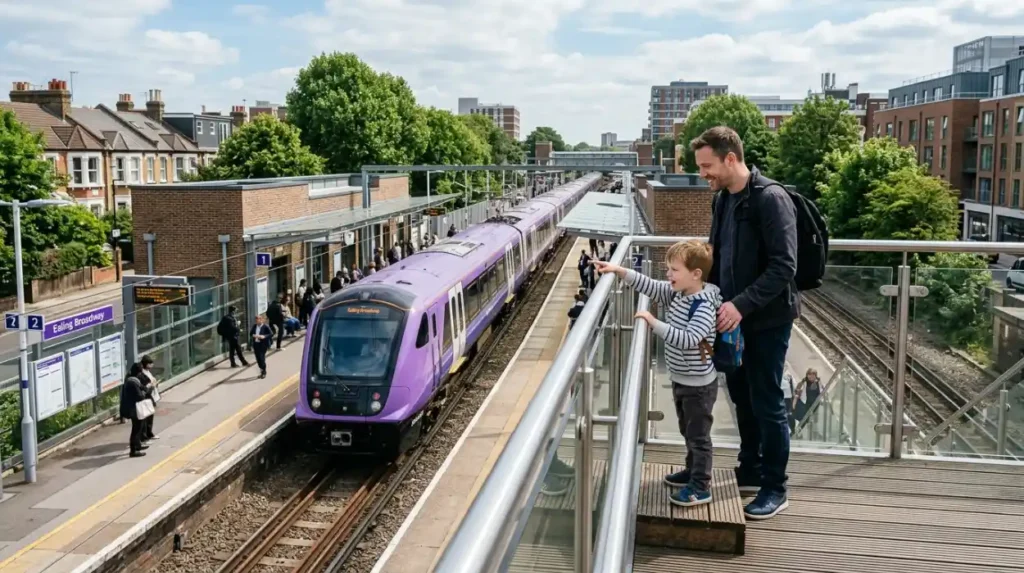 Best Places in Ealing to Watch Passing Trains and Elizabeth Line Services Safely