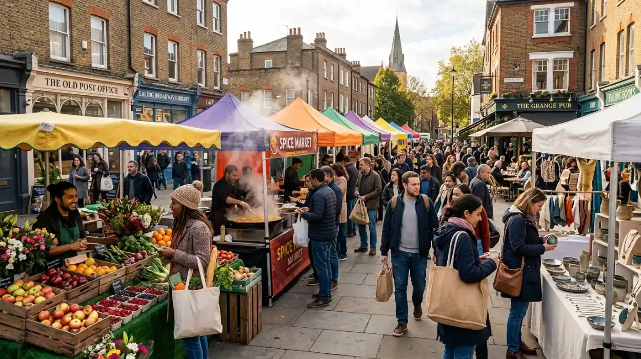 Explore Ealing's Vibrant Markets for Fresh Produce, Street Food and Handmade Crafts
