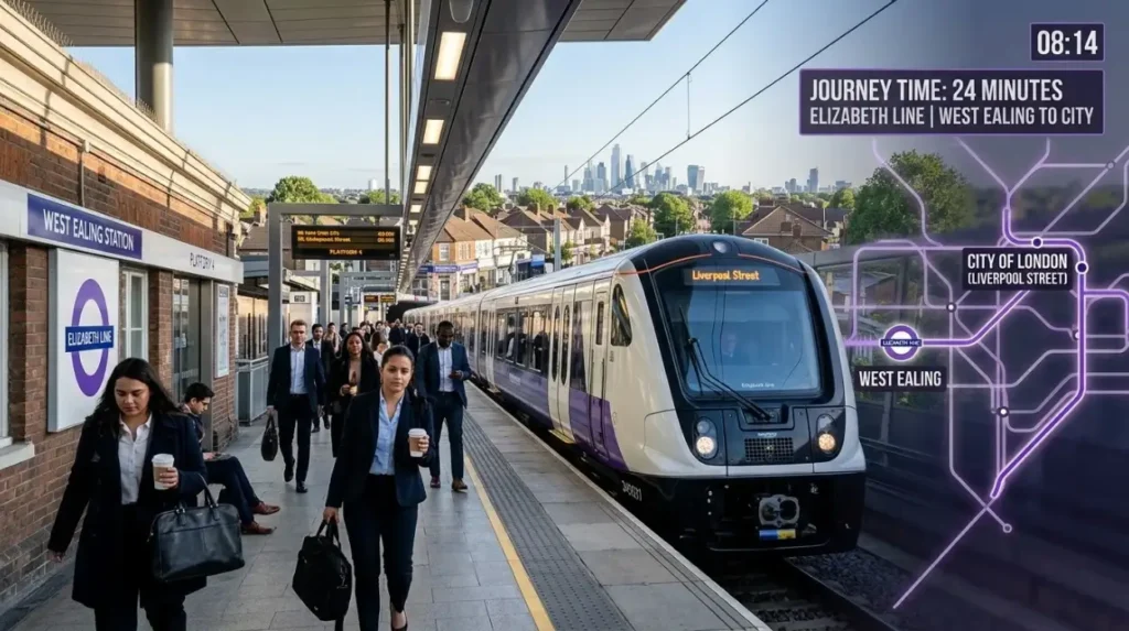How Long Do Commutes Take From West Ealing To The City?