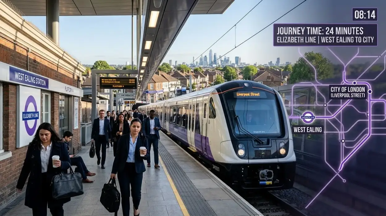 How Long Do Commutes Take From West Ealing To The City?