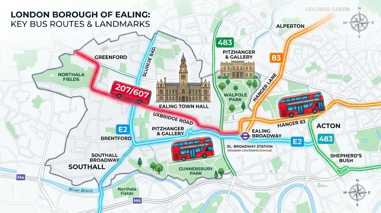What Are The Best Bus Routes Across Ealing Borough For Locals And Visitors