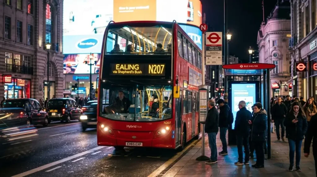 How Easy Is It To Catch A Night Bus From Central London To Ealing?