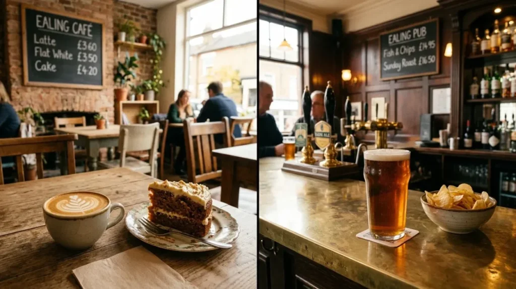 How Much Do Local Independent Cafes And Pints Cost In Ealing?