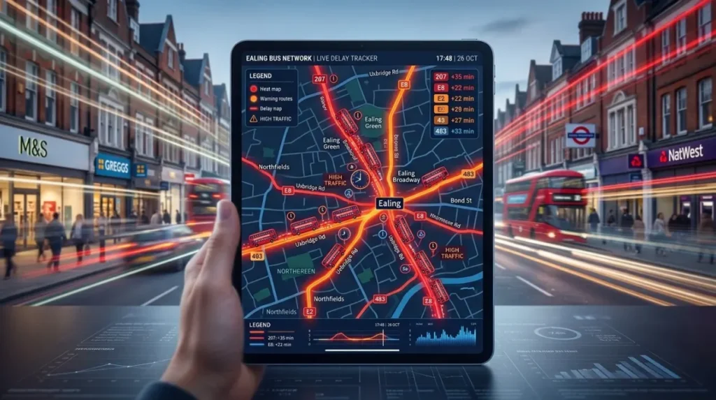 Which Ealing Bus Routes Have The Most Delays During Peak Hours?